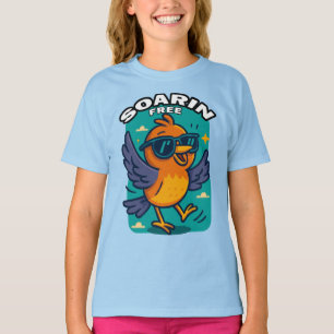 vogel in de vlucht t-shirt