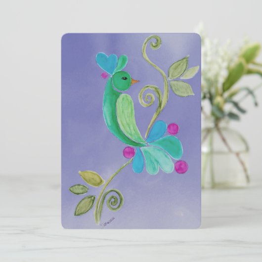 Vogel In Een Boom (Staand voorkant)