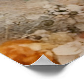 Vogel in een Crown Mixed Media Collage Poster (Hoek)