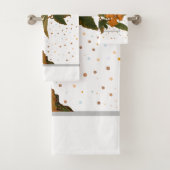 Vogel in een Sierkussen van fruitbomen Bad Handdoek (Insitu)