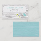 Vogel in een Visitekaartje van de Boom van de Berk Contactkaartje (Voorkant / Achterkant)