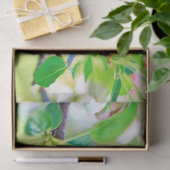 vogel in het document van het lentestuk tissuepapier (Geschenk)