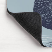 Vogel in het water muismat (Hoek)