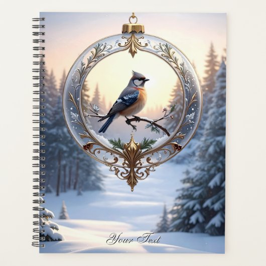 Vogel in Kerst Ornament Planner (Voorkant)