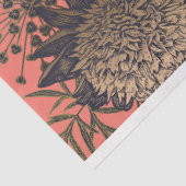 Vogel in koraalbloei tissuepapier (Detail)