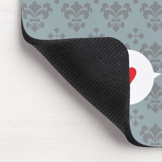 Vogel in Love Mousepad Muismat (Hoek)