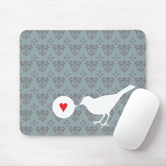 Vogel in Love Mousepad Muismat (Met muis)