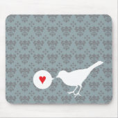 Vogel in Love Mousepad Muismat (Voorkant)
