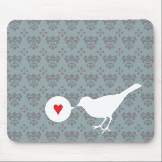 Vogel in Love Mousepad Muismat