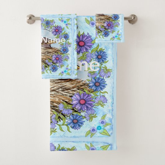 Vogel In Nest Bad Handdoek Set (Insitu)