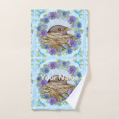 Vogel In Nest Bad Handdoek Set (Handdoek)