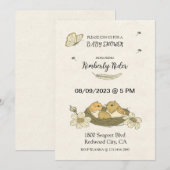 Vogel in nestBaby shower Kaart (Voorkant / Achterkant)