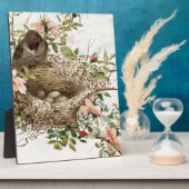  vogel in nestdierafdrukken fotoplaat (Zijkant)