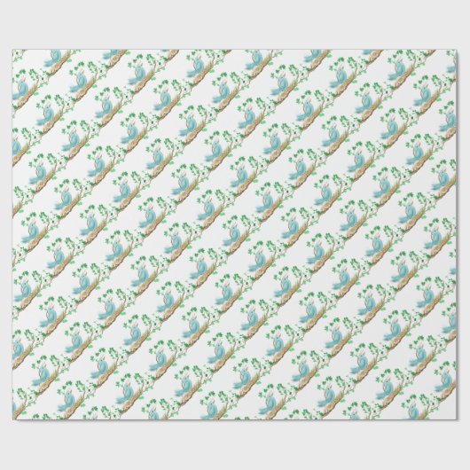 Vogel in nesten cadeaupapier (Vlak)