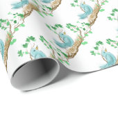 Vogel in nesten cadeaupapier (Rol Hoek)