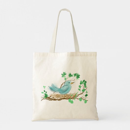 Vogel in nesten tote bag (Achterkant)