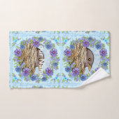 Vogel in nestkeukenset bad handdoek (Handdoek)