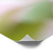 Vogel in roze bloesem poster (Hoek)