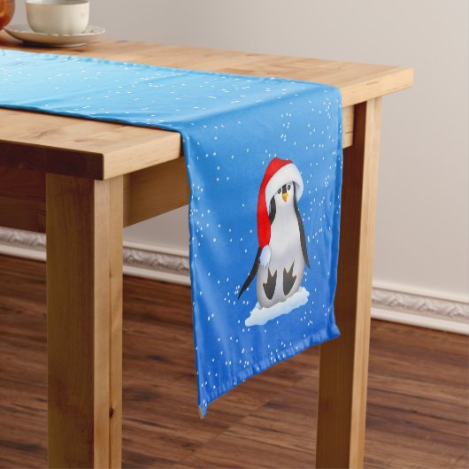 Vogel in Santa Hat Korte Tafelloper (Voorbeeld)