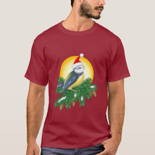 Vogel in Santa Hat T-shirt