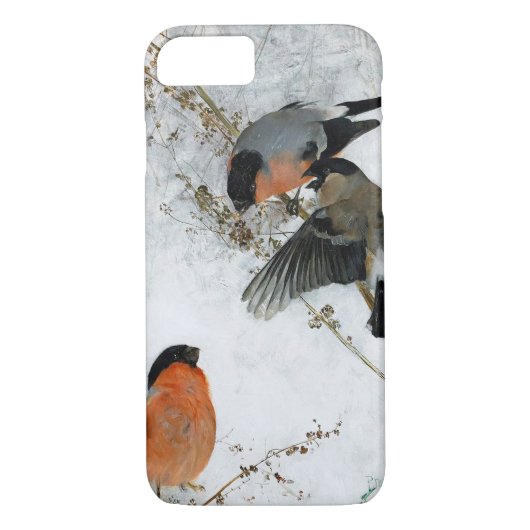 Vogel in sneeuw, Bruno Liljefors Case-Mate iPhone Case (Achterkant)