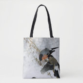 Vogel in sneeuw, Bruno Liljefors Tote Bag (Voorkant)