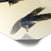 Vogel in sneeuwscène, Watanabe Seitei Poster (Hoek)