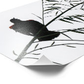 Vogel in Song Foto Afdruk (Hoek)