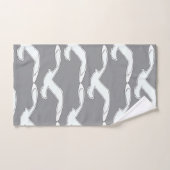 Vogel in vlucht badaccessoire donkergrijs bad handdoek (Handdoek)