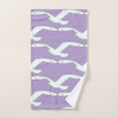 Vogel in vlucht badaccessoire lavendel bad handdoek (Handdoek)