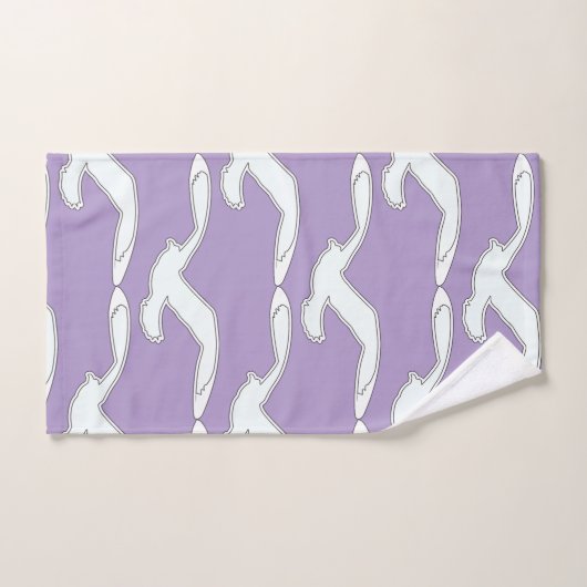 Vogel in vlucht badaccessoire lavendel bad handdoek (Handdoek)