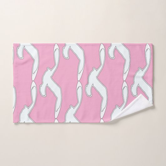 Vogel in Vlucht Badaccessoire Roze   Bad Handdoek (Handdoek)