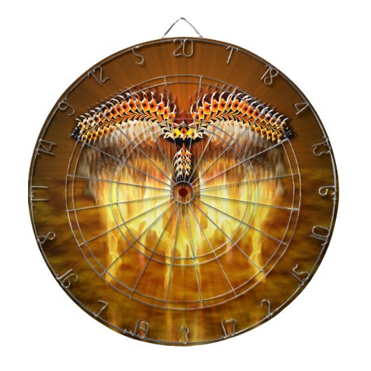 Vogel in vlucht dartbord (Voorkant)