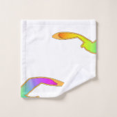 Vogel in vlucht Herhaal Wit Bad Handdoek (Wasdoekje)