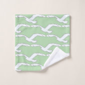 Vogel in Vlucht Huis Bad Accessoire Mint Handdoek (Wasdoekje)
