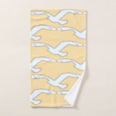Vogel in Vlucht Huisdecor Crème Bad Handdoek (Handdoek)