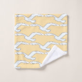 Vogel in Vlucht Huisdecor Crème Bad Handdoek (Wasdoekje)