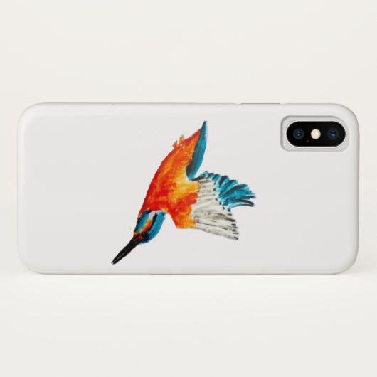 Vogel in vlucht Kingfisher Case-Mate iPhone Case (Achterkant (horizontaal))