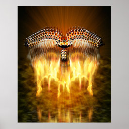 Vogel in vlucht poster