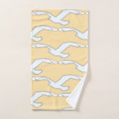 Vogel in vlucht thuisonderdelen crème bad handdoek (Handdoek)