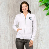Vogel in vlucht vrouwen full-zip hoodie