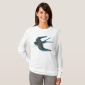 Vogel in vlucht vrouwen lang Sleeve T-shirt (Voorkant volledig)