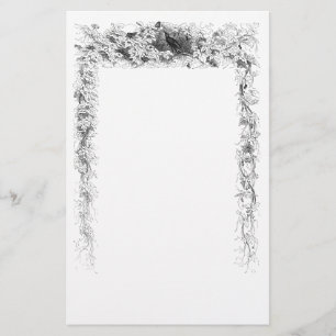  vogel in wijnstokbakkerswaren briefpapier