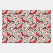 Vogel Inpakpapier Plat Vel Set van 3 (Voorkant 2)