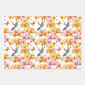 Vogel Inpakpapier Plat Vel Set van 3 (Voorkant)
