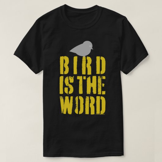 Vogel is het woord 1 t-shirt (Design voorkant)