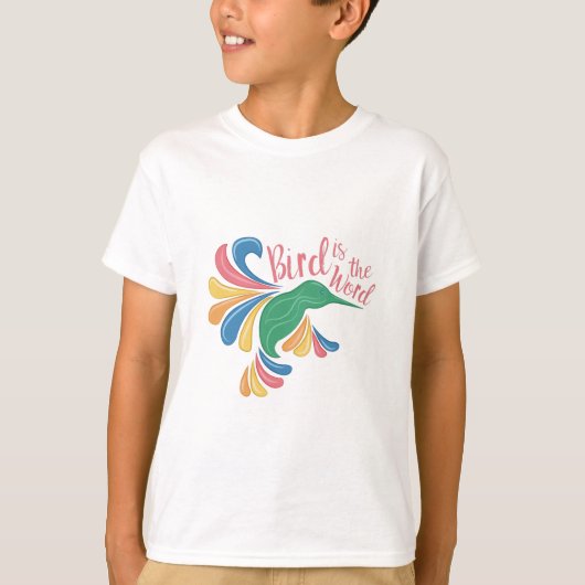 Vogel is woord t-shirt (Voorkant)