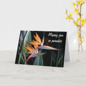 vogel kaart (Gele Bloem)
