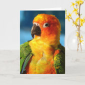  vogel kaart (Gele Bloem)