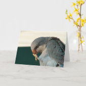 vogel kaart (Gele Bloem)